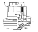 Genuine Ametek Vacuum Motor 6.6 inch 2-Stage Tangential 1600W