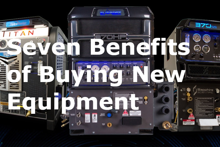 Buying new equipment can yield significant benefits for your carpet cleaning and restoration business.