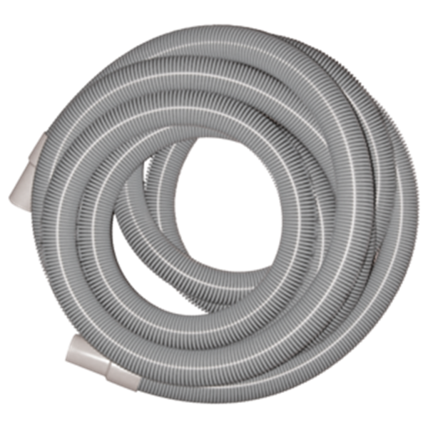 1.5 inch x 15M Vacuum Hose Inc Cuffs (Grey)
