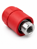 Safe Connect 1/4 Inch Red Stainless Steel