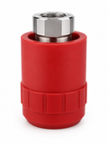 Safe Connect 1/4 Inch Red Stainless Steel