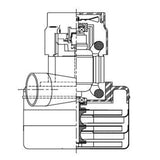 Genuine Amtek Vacuum Motor 5.7 Inch 3-Stage Bypass 1200W