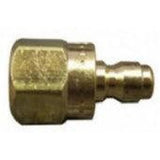 Quick Connect 1/8" M Flow Through FP 1/8" Brass