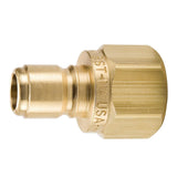 Quick Connect 1/8" M Flow Through FP 1/8" Brass