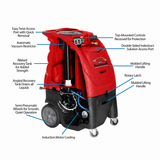 Razorback TractX 12Gal Dual 5.7" 500 PSI Instant Heat Carpet Extractor (Machine Only)
