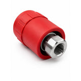 Safe Connect 1/4 Inch Red Stainless Steel