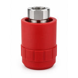 Safe Connect 1/4 Inch Red Stainless Steel