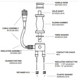 Delmhorst Delrin Insulation for 26-E Hammer Electrode