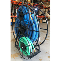 Space Saver Triple Solution Reel 60 Mtrs - Powder Coated Charcoal