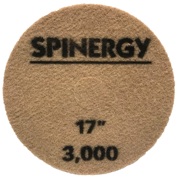 Hydro-Force Spinergy Stone Polishing Pad Blue 3000 Grit 17inch