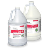 NeoSan Labs 01 DISINFECTANT 2 X (A&B), 4 x 1-gallon hospital-grade sterilization solution.