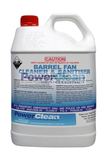 PowerClean Air Con Barrel Fan Cleaner & Sanitiser 5Ltr
