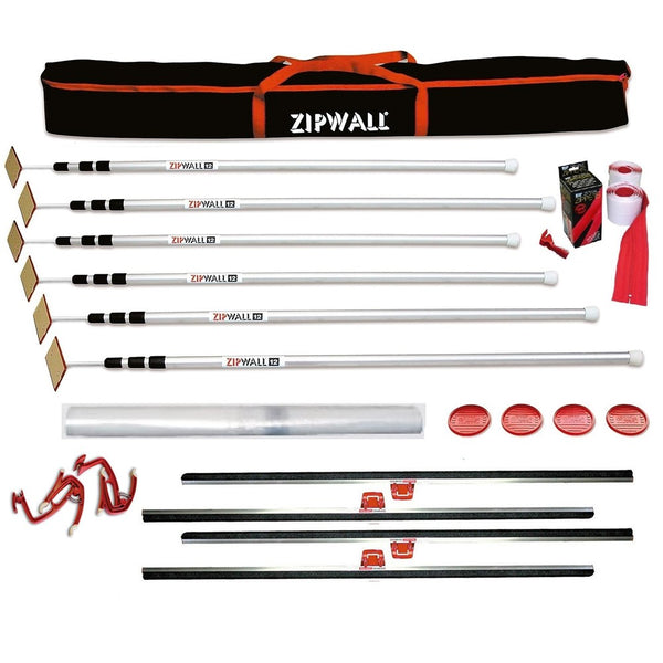 ZipWall Complete Seal Pack (6 Pole Kit)